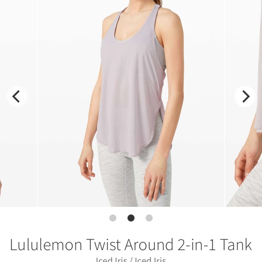 🍋 Lululemon Twist Around 2in1 Tank - Picture 2 of 10